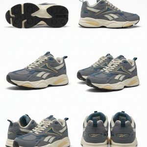 Reebok Men's Blue and Gray Sneakers